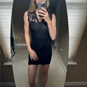 Black Lace Charlotte Russe Dress